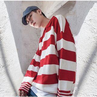 Polo Collared Polo Sweatshirt