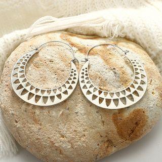 Cutout Hoop Earring