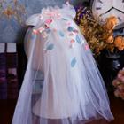 Wedding Satin Flower Veil As Shown In Figure - One Size