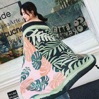 Print Shawl Green Seaweed - 180cm X 100cm