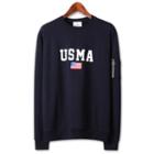 Star And Stripe Print Sweatshirt