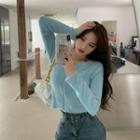 Zip Fluffy Cardigan