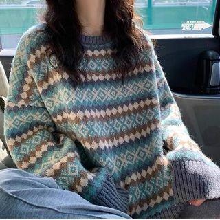 Diamond Jacquard Sweater