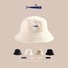 Whale Embroidered Bucket Hat