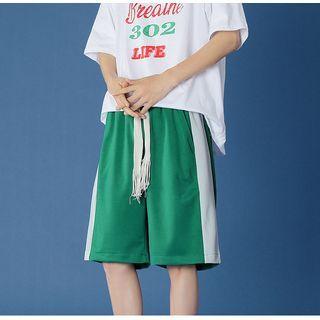 Two Tone Knit Shorts