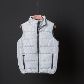 Plain Zip Padded Vest