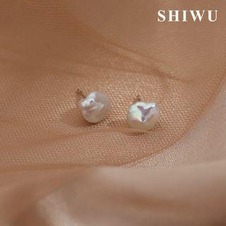 Freshwater Pearl Earring 1 Pair - As Shown In Figure - One Size