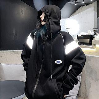 Reflective Zip-up Hoodie