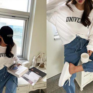 University Letter Loose T-shirt