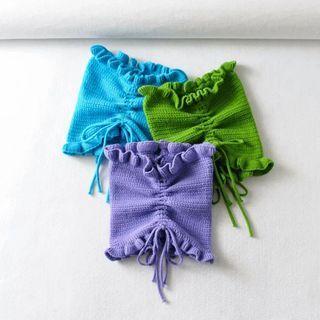 Knit Drawstring Tube Top