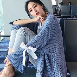 Ribbon Detail Knit Cardigan