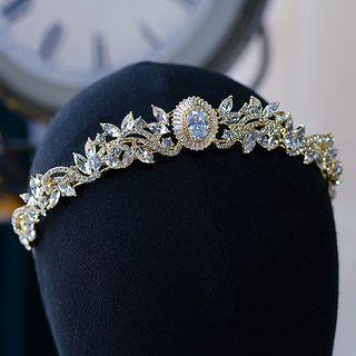 Rhinestone Headpiece 1pc - Gold - One Size