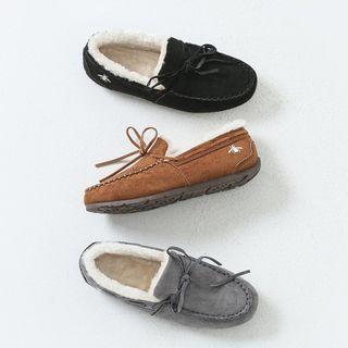 Faux-shearling Moccasins