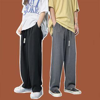 Drawstring Wide Leg Dress Pants