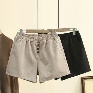 Elastic Waistband Shorts