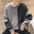 Long-sleeve Knit Round-neck Sweater