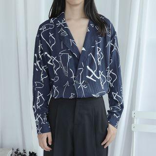 Asymmetric Line Oversized Blazer