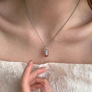Fortune Cat Pendant Sterling Silver Necklace Xl1301 - Silver - One Size