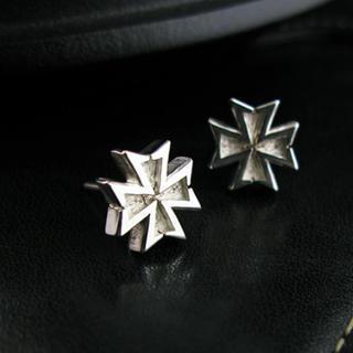 Hand Made Cross Single Stud Earring
