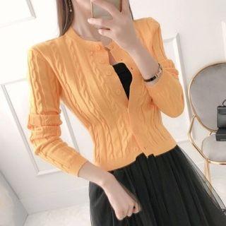 Vivid Cable-knit Cardigan