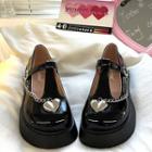 Chain T-strap Platform Shoes