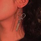 Miniature Scissors Dangle Earring As Shown In Figure - 1 Pair - One Size