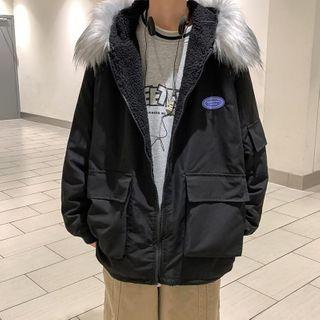 Fleece-lined Zipped Parka