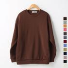 Bushed-fleece Sweatshirt In 12 Colors