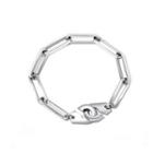 Simple Personality Handcuffs 316l Stainless Steel Bracelet Female Models Silver - One Size