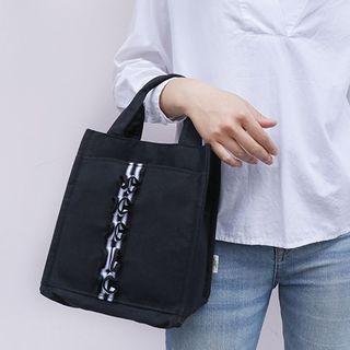 Ruffle Strap Detail Tote Bag