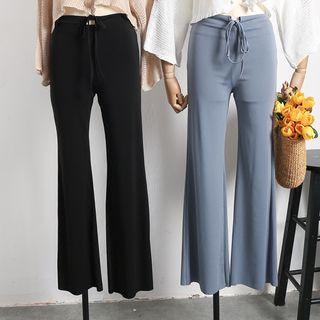 Drawstring Boot Cut Pants