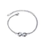 Simple And Fashion Infinite Symbol 316l Stainless Steel Bracelet Silver - One Size