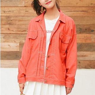 Buttoned Boxy Jacket