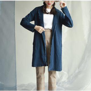 Denim Zip Long Jacket
