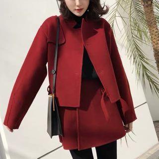 Set: Jacket + Bow A-line Skirt