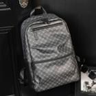 Argyle Zip Backpack Black - One Size