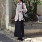 A-line Midi Skirt / Plain Shirt