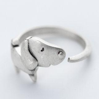 925 Sterling Silver Dog Ring