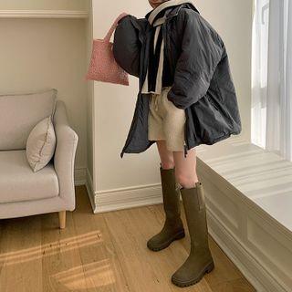 Reversible-zip Oversize Padded Jacket