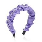Rhinestone Fabric Headband Purple - One Size