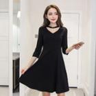 V-neck Neck Strap A-line Dress