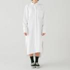 Pocket-front Long Shirtdress