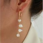 Freshwater Pearl Alloy Dangle Earring 1 Pair - Earrings - Gold - One Size