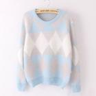 Rhombus Patterned Sweater