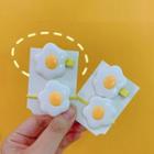 Sunny Side-up Egg Hair Clip / Hair Tie / Set