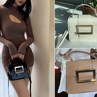 Square-buckled Tote Bag