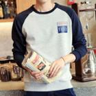 Printed Raglan Sweatshirt