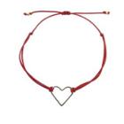 Heart Accent String Bracelet One Size
