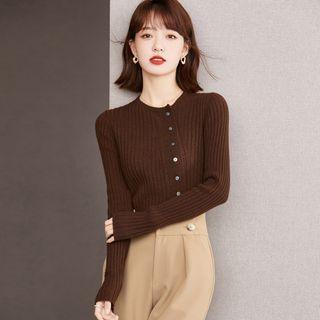 Oblique Knit Cardigan
