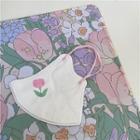 Set Of 10: Flower Print Disposable Surgical Mask Set Of 10 - Pink Tulip - White - One Size